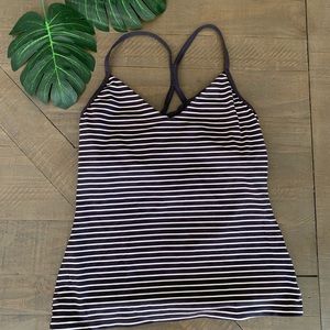 💃🏼BOGO Activ8 Navy Striped Workout Top Small